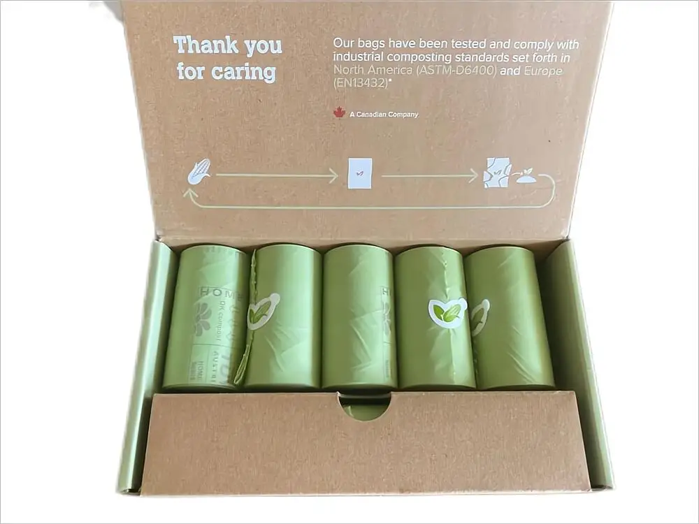 epi hdpe eco-friendly degradable plastic technology pet dog waste poop bag biodegradable