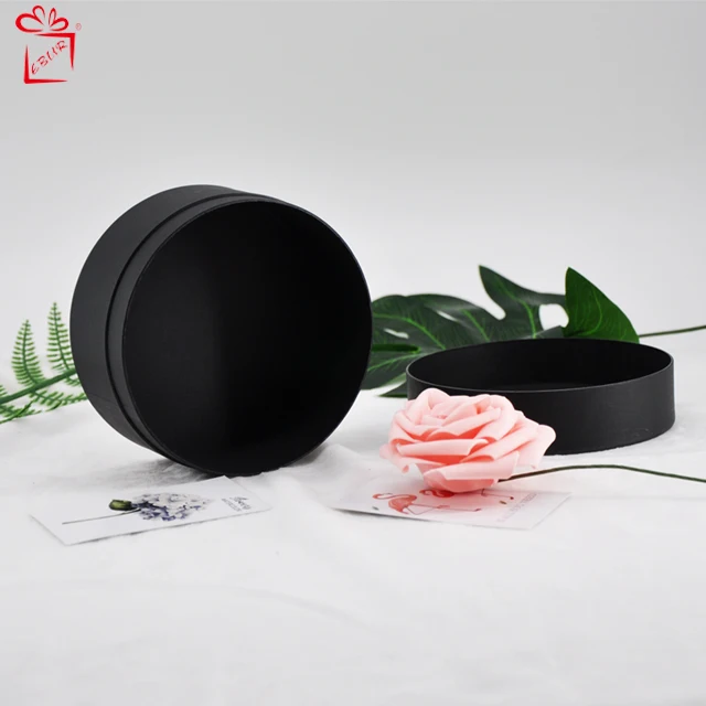 Custom Luxury Gold Stamping Empty Big Size Black Round Hard Paper Custom Cylinder Paper Tube With Pillow
