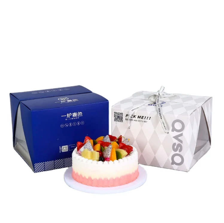 ECO-FRIENDLY PAPER BOX FOR CAKE PACKAGING AND DISPLAY Digital Printing