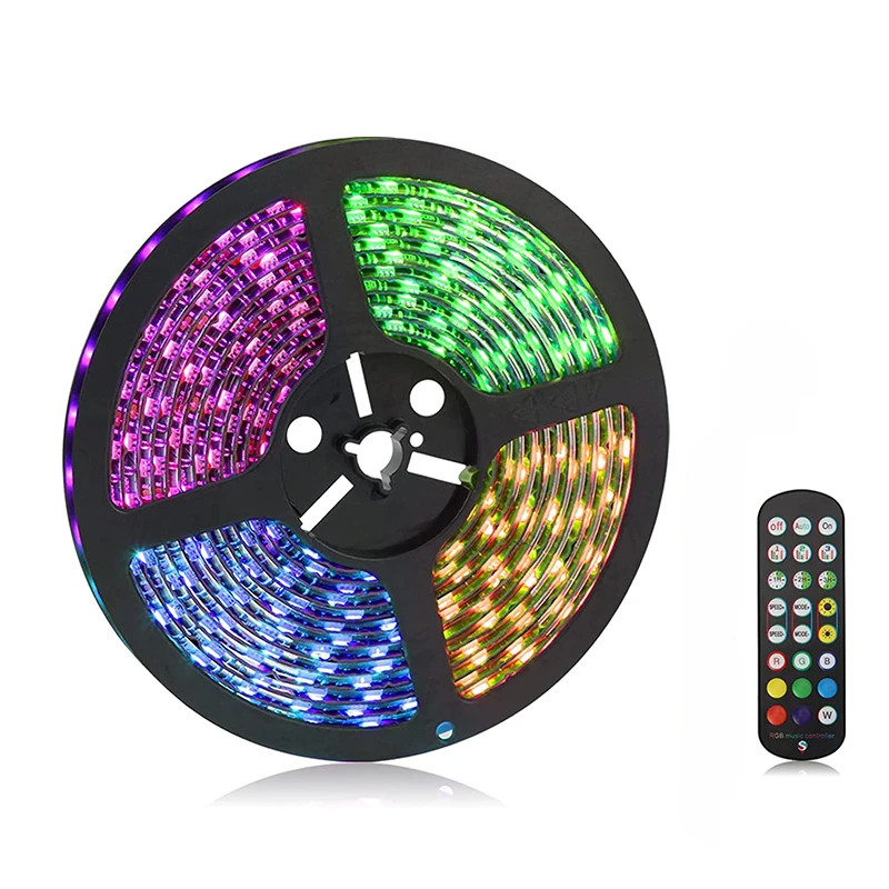 RV Led Awning Party Light RGB Camper Awning Lights 5M/16.4FT Waterproof 12V RV Outdoor Awning Lights with Smartphone APP / Remo