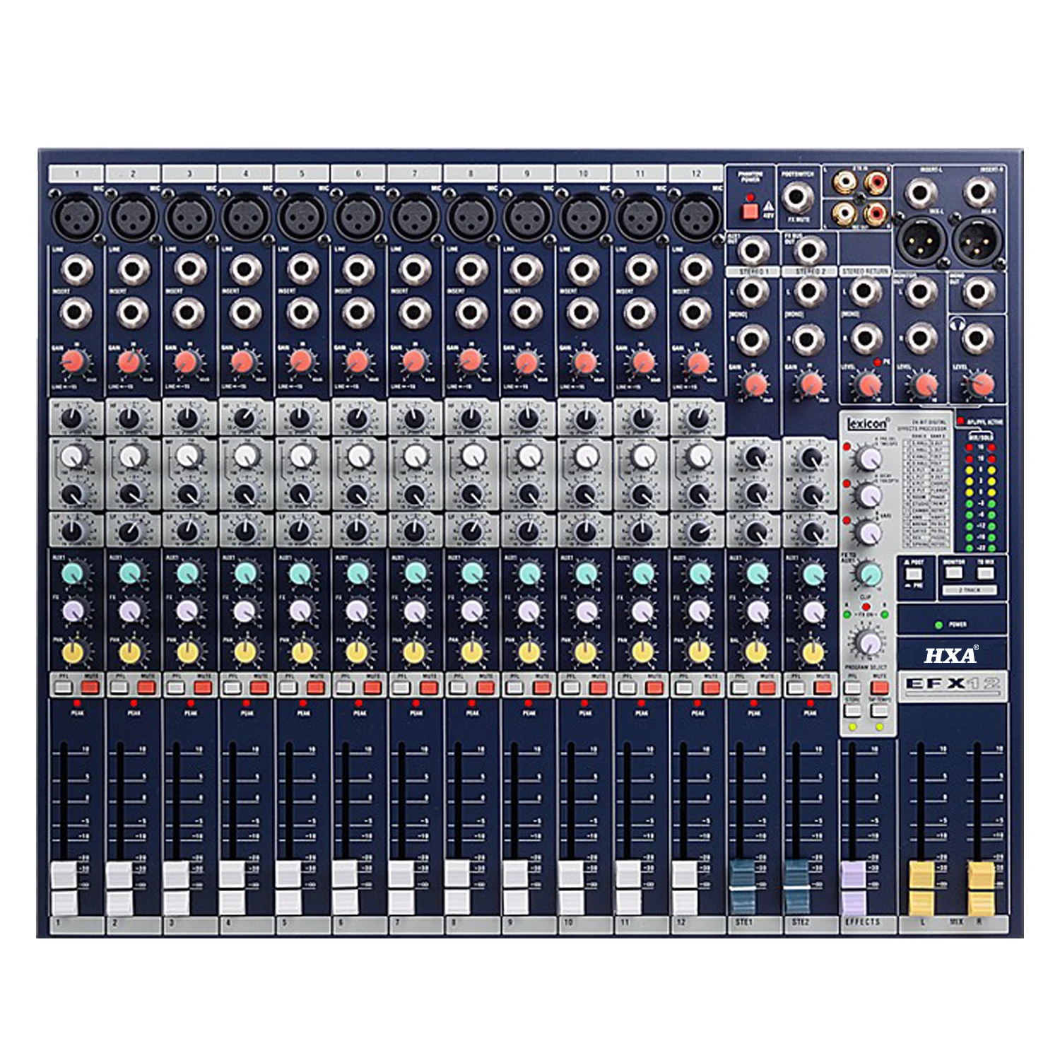 Factory Wholesale High Quality 12 Channels Music Professional Record  Mixer Console