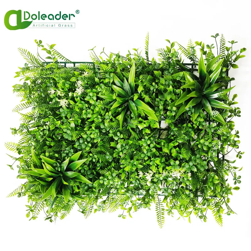 Anti-UV outdoor faux boxwood panel artificial fence parede verde plantas for wall decoration