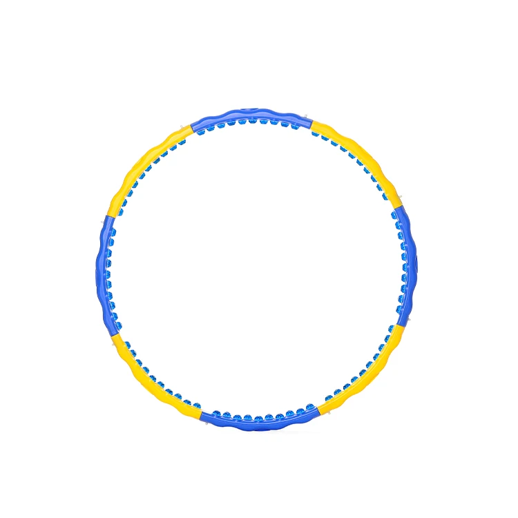 Magnet massage Colorful Detachable Body Slimming Hoola Sport Gym Hoop Magnetic Massage Hoola Fitness Yoga Hoop
