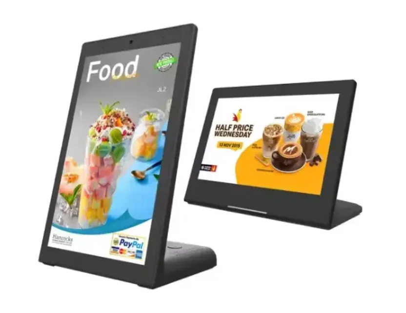Desktop L Shape Portrait Screen Restaurant Touch POS Android Tablet with Android