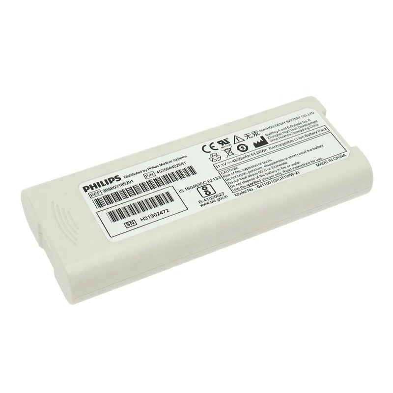 989803185291 RHINO POWEER TC10 Battery 11.1v 4800mAh For Philip 453564402681 Monitor TC20 0411001 3ICR19/66-2 Lithium ION