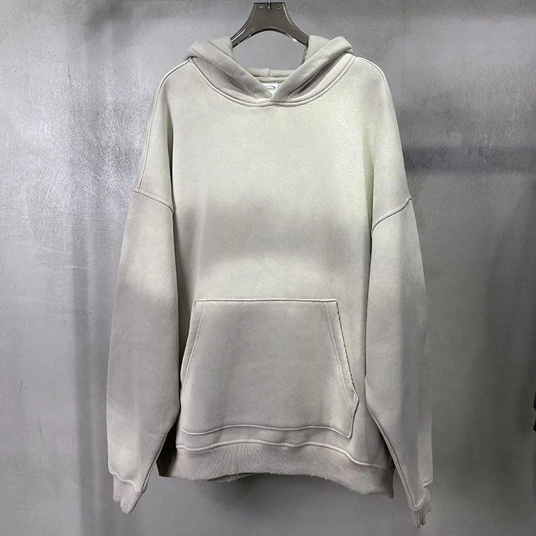 Colorful Oversized New Fashion American Fashion Custom Crop Hoodie Men Vintage Wash Hoodie Stone Washed Hoodies