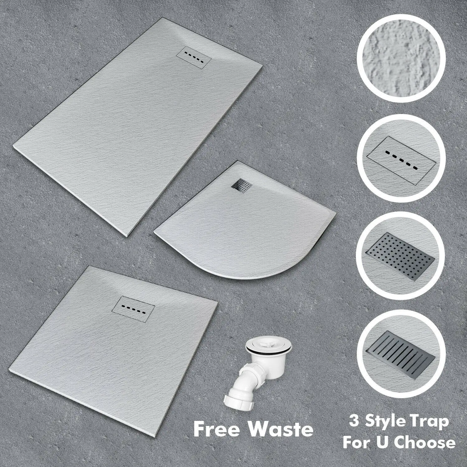 New style hotel villa shower tray base smc shower tray