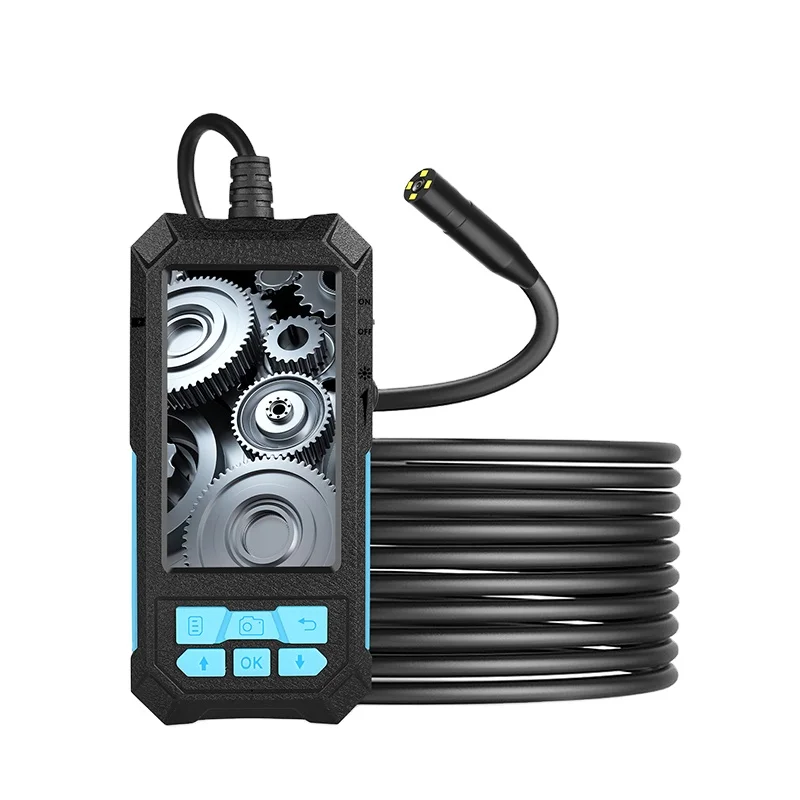 New P90 11mm auto focus lens Handheld endoscope 4.5inch screen 1994P HD 5m cable industrial inspection camera borescope Camera