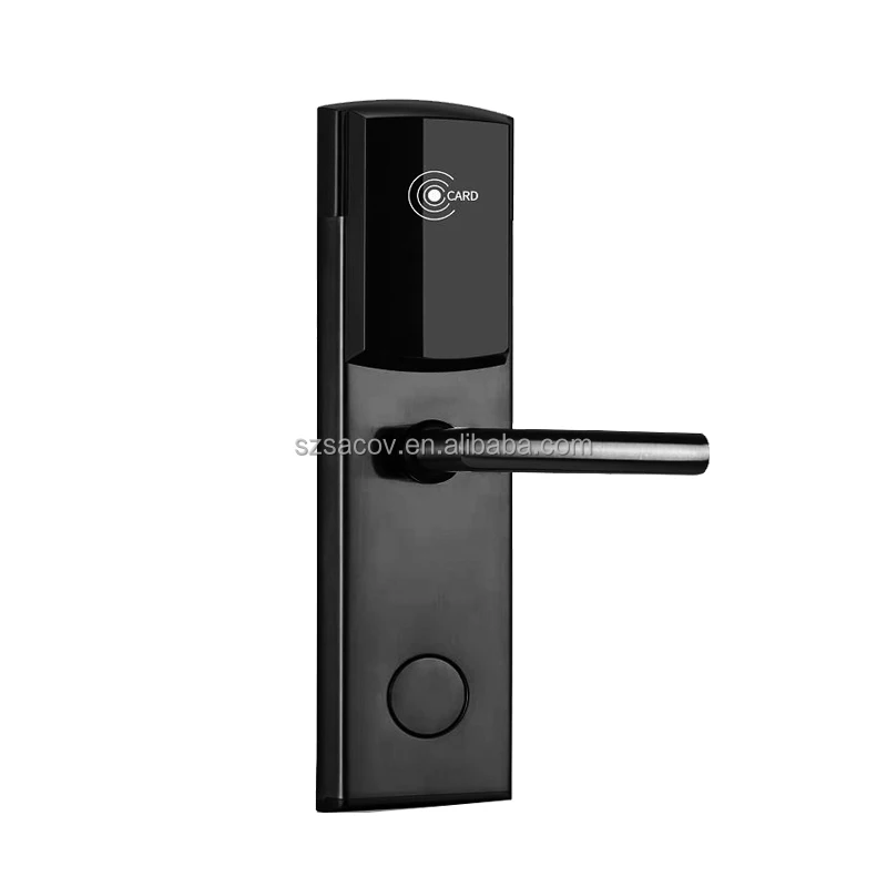 Stain Steel Key Card Reader Hotel Lock Passwords Hotel Door Lock High Quality New High Frequency Customized
