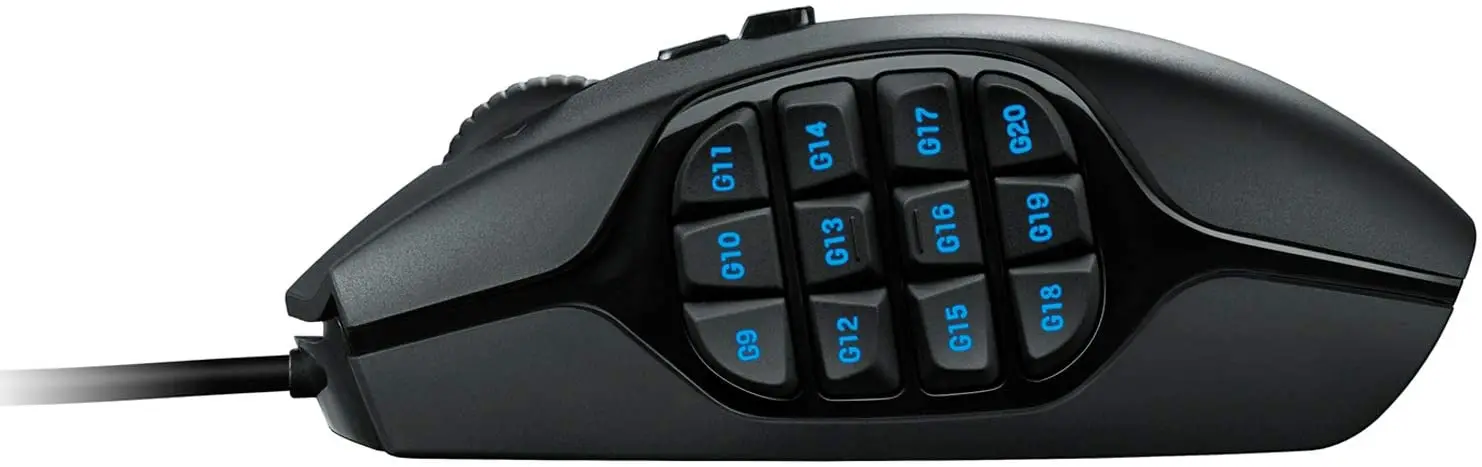 Игровая мышь Logitech G600 MMO RGB с подсветкой 20 программируемых