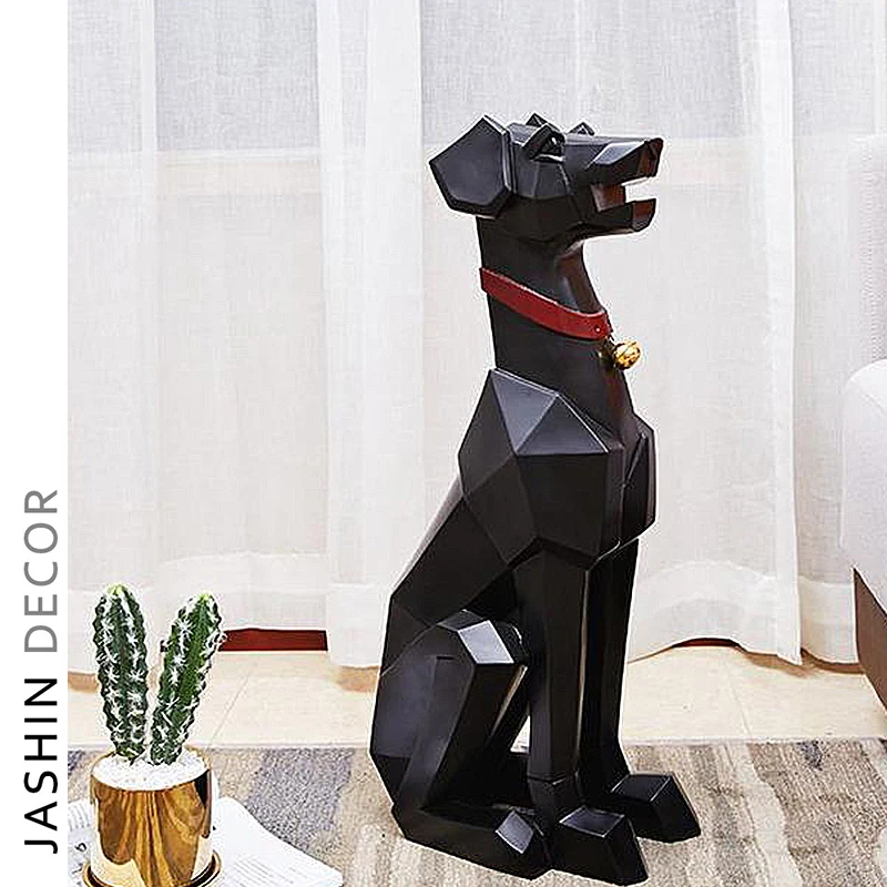 Creative living room decoration large floor dog modern light luxury Nordic home decoration