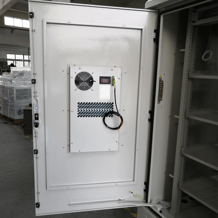 waterproof outdoor equipment telecom UPS lithium battery enclosure charging 19 inch rack cabinet