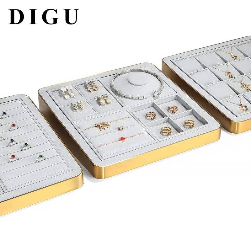 DIGU ювелирные изделия ожерелье кольцо браслет дисплей лотки стенд коробка для хранения ювелирных изделий Органайзер женщин