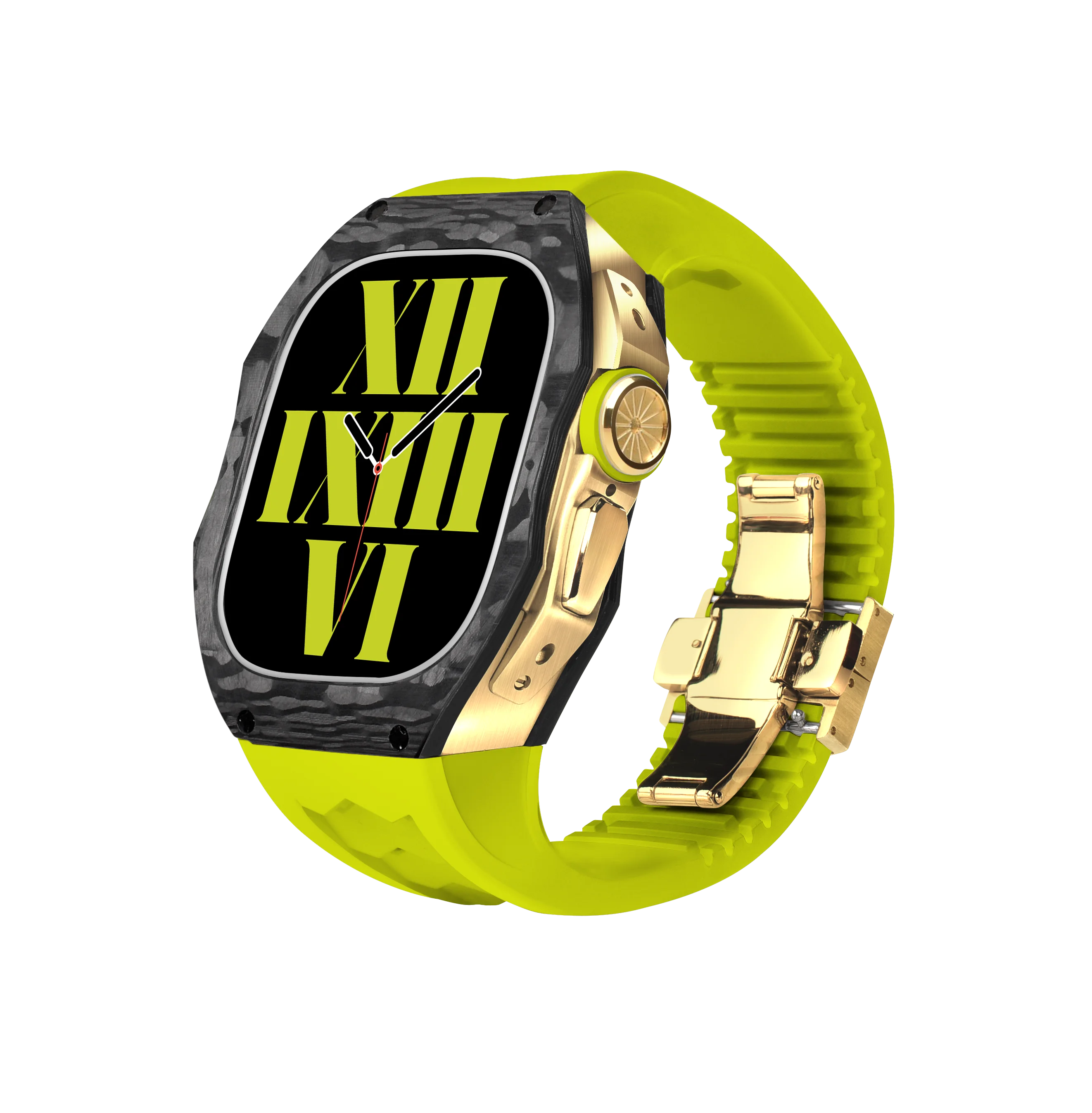 Новый комплект для модификации из углеродного волокна Apple Watch series 8 Ultra 49 мм корпус часов резиновый силиконовый