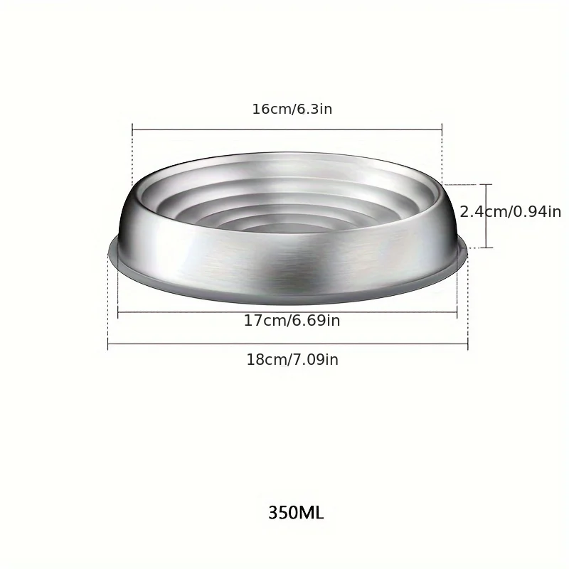 304 Stainless Steel Dog Bowls Pet Bowls Cat Dog Wave Texture Food Water Bowl for Small Medium Dog Products
