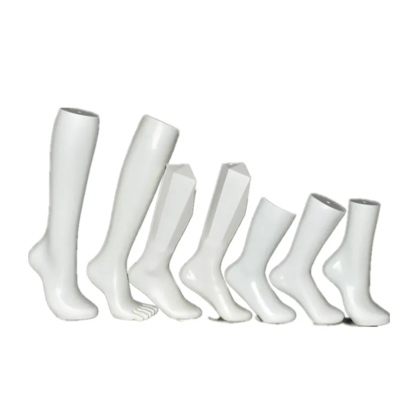 High Heel Foot Mannequin Plastic Female Foot Mannequin Display Shoes Football Training Foot Mannequin for Socks