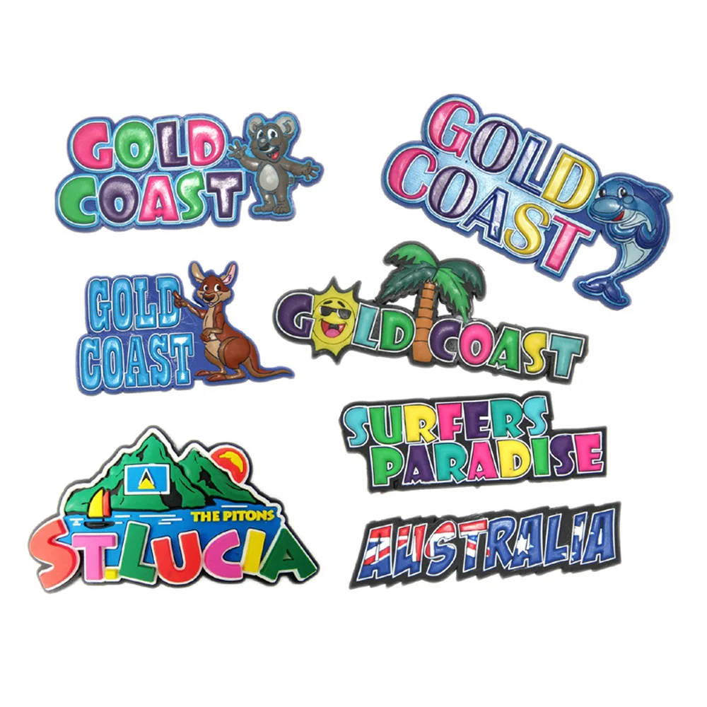 3D PVC Tourism Souvenir Fridge Magnet High Quality Factory Custom Make 3D Fridge Magnets