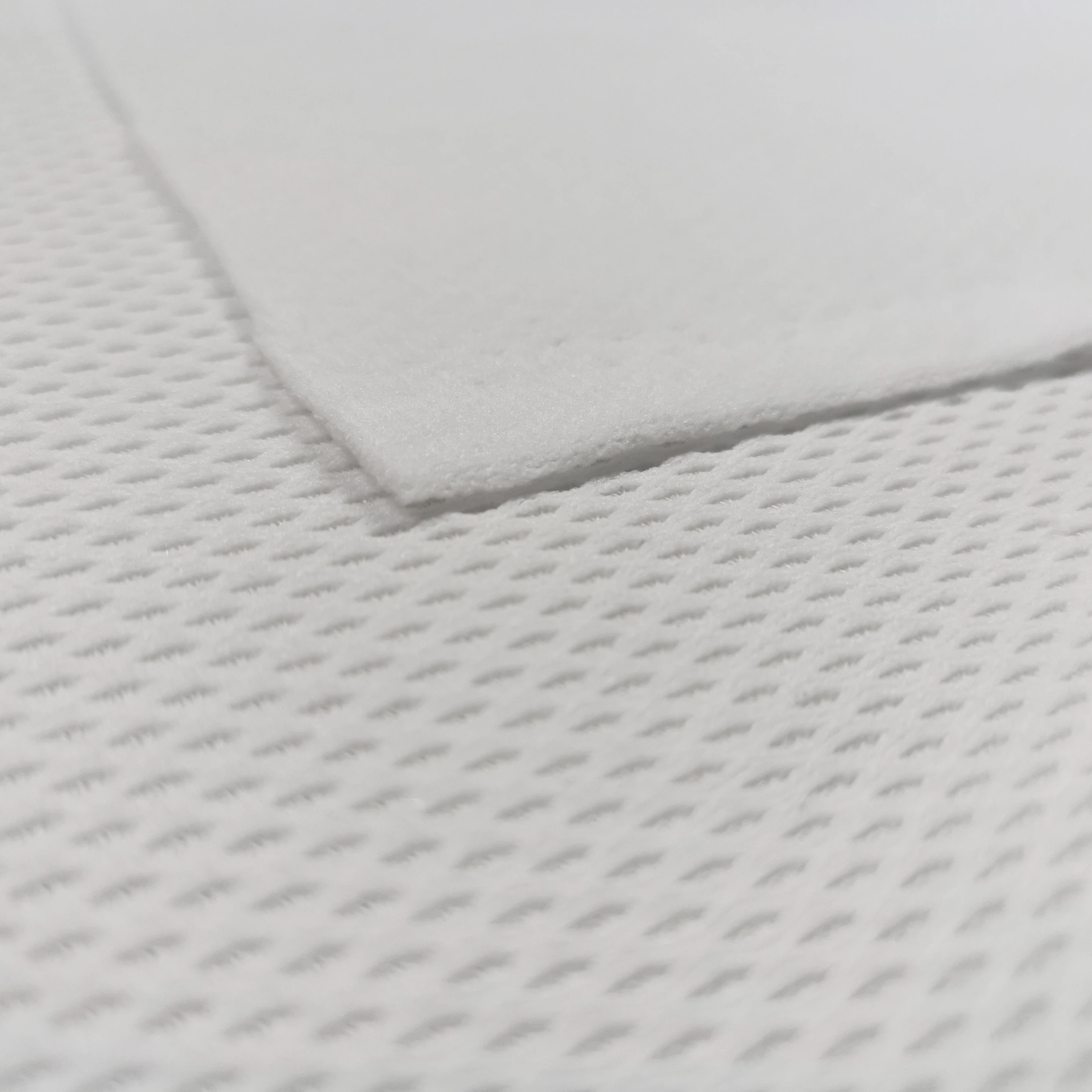 
3d Hight Distance Spacer White 100% Polysterene Eco Friendly Mesh Fabric Lingerie Laundry Bag 