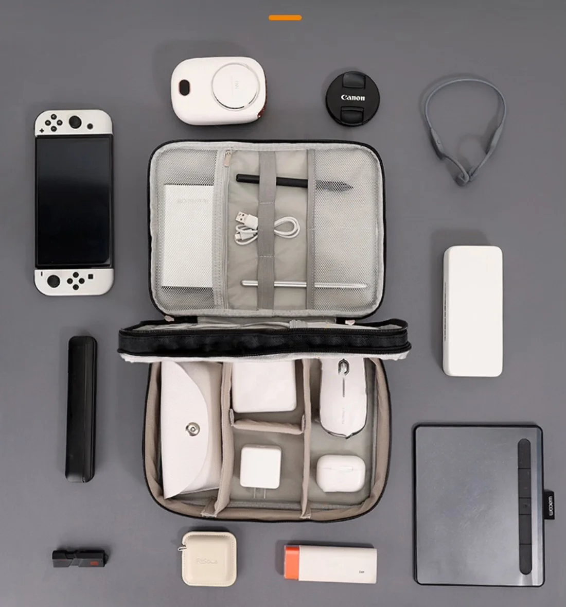 Cable storage box Digital accessories Mobile phone storage bag earphone charging bank Cosmetics storage bag