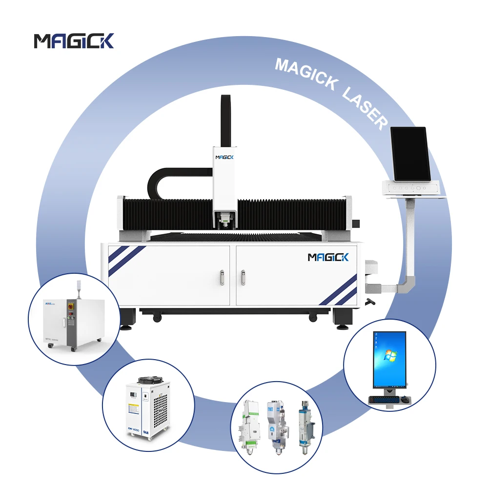 MKLASER 30 кВт 3000*1500 мм Металлическая стальная волоконная Лазерная резка с Raycus