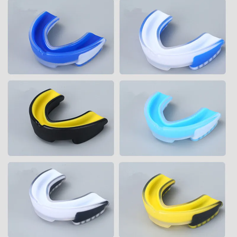 Wholesale eco friendly eva material kids adult sports teeth guard mouth piece sports gum shields mouth guards boxing custom