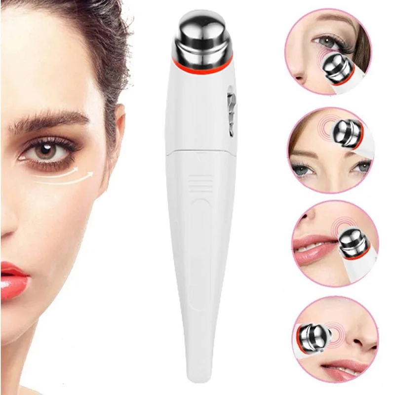 Hot Sell Remove Eye Bags Dark Circles Mini Eye Vibrating Massage Machine Pen Type Electric Eye Massager