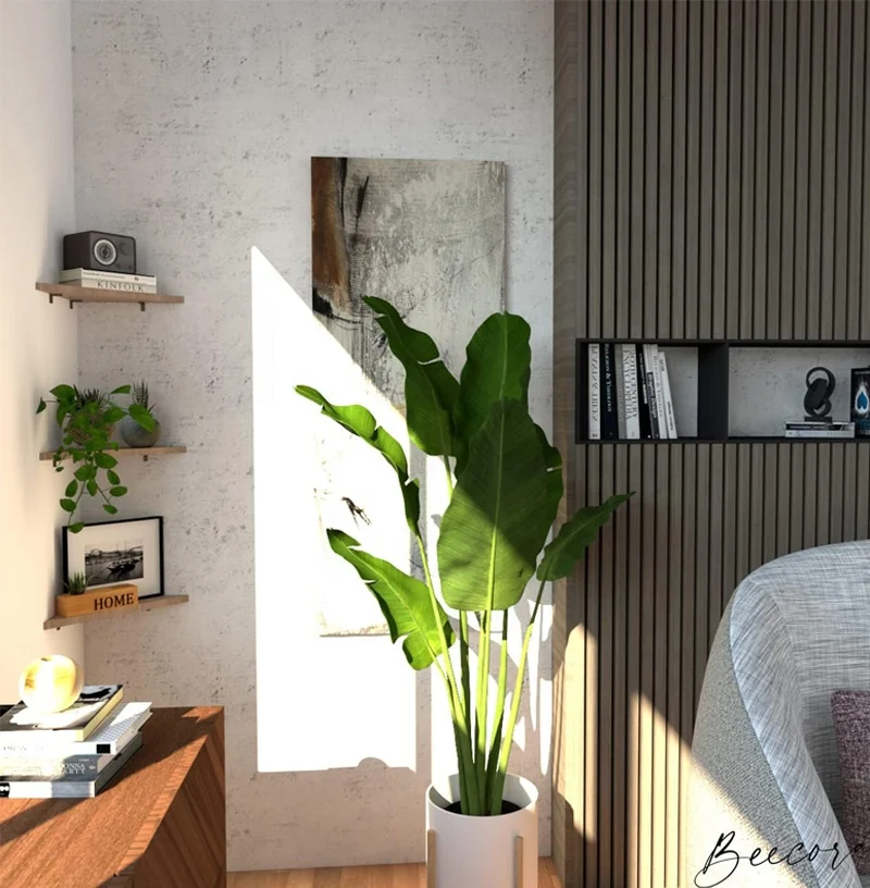 Triangle Corner Wall Shelf Living room 3 Set Wood  Floating Shelves With Brackets Rustic Organizer Displays Corner Storage Rack