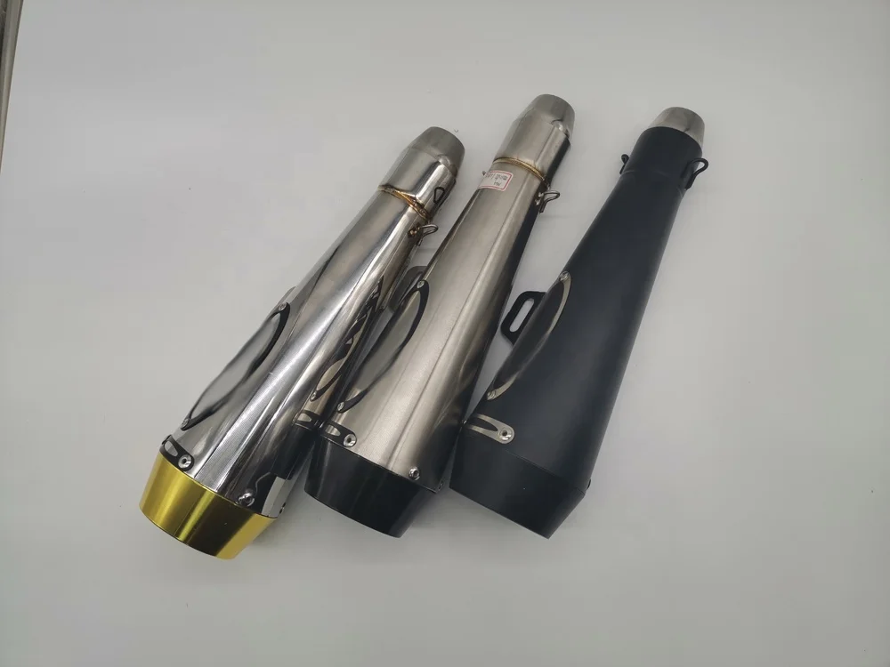 Universal Exhaust Pipe 36-51MM Motorcycle Muffle Exhaust Pipe tail Scooter Bike for SUZUKI YAMAHA DUCATI Aprilia KAWASAKI HONDA