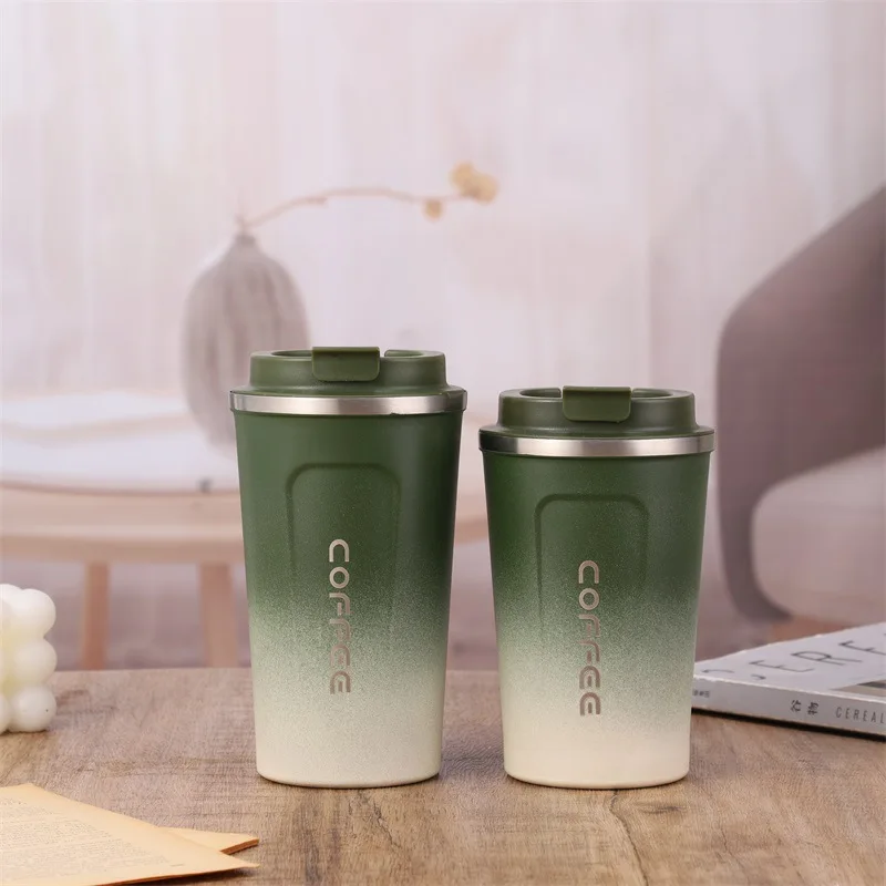 Stainless Steel Coffee Mug 380ml 510lm 304 Material Double Wall Vacuum Insulated Water Cup with Lids Travel Cups Coffee