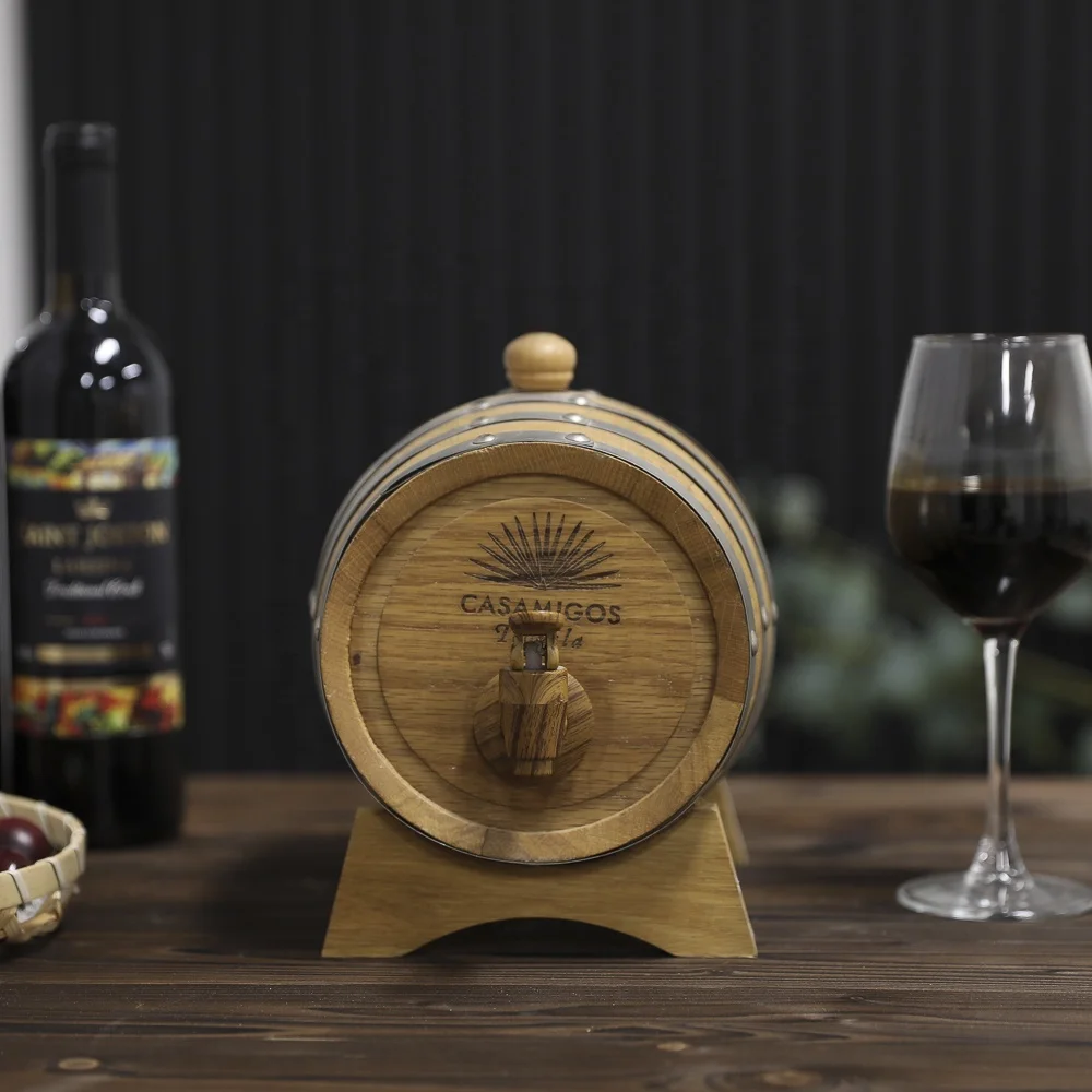 Factory personalised large capacity solid wood wine barrels restaurant bar essential wine barrels solid wood wine barrels