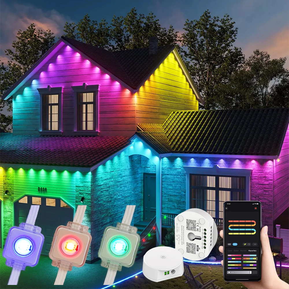 Hot Sale America Full Color Led Point Light 30mm Outdoor Addressable Led Controller Rgb Source Led Pixel Point Light