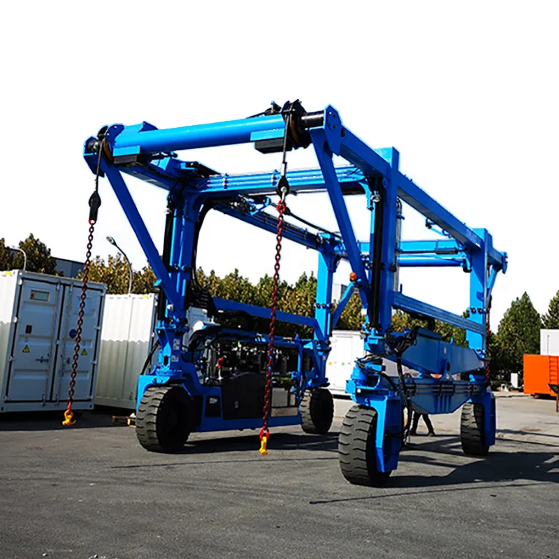 150 ton 4 wheel hook lift container straddle carrier for sale