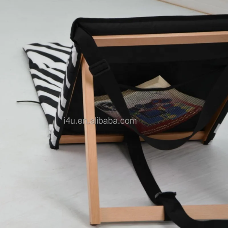 Blue Portable Folding Beach Mat Chair Adjustable Lounge Chair