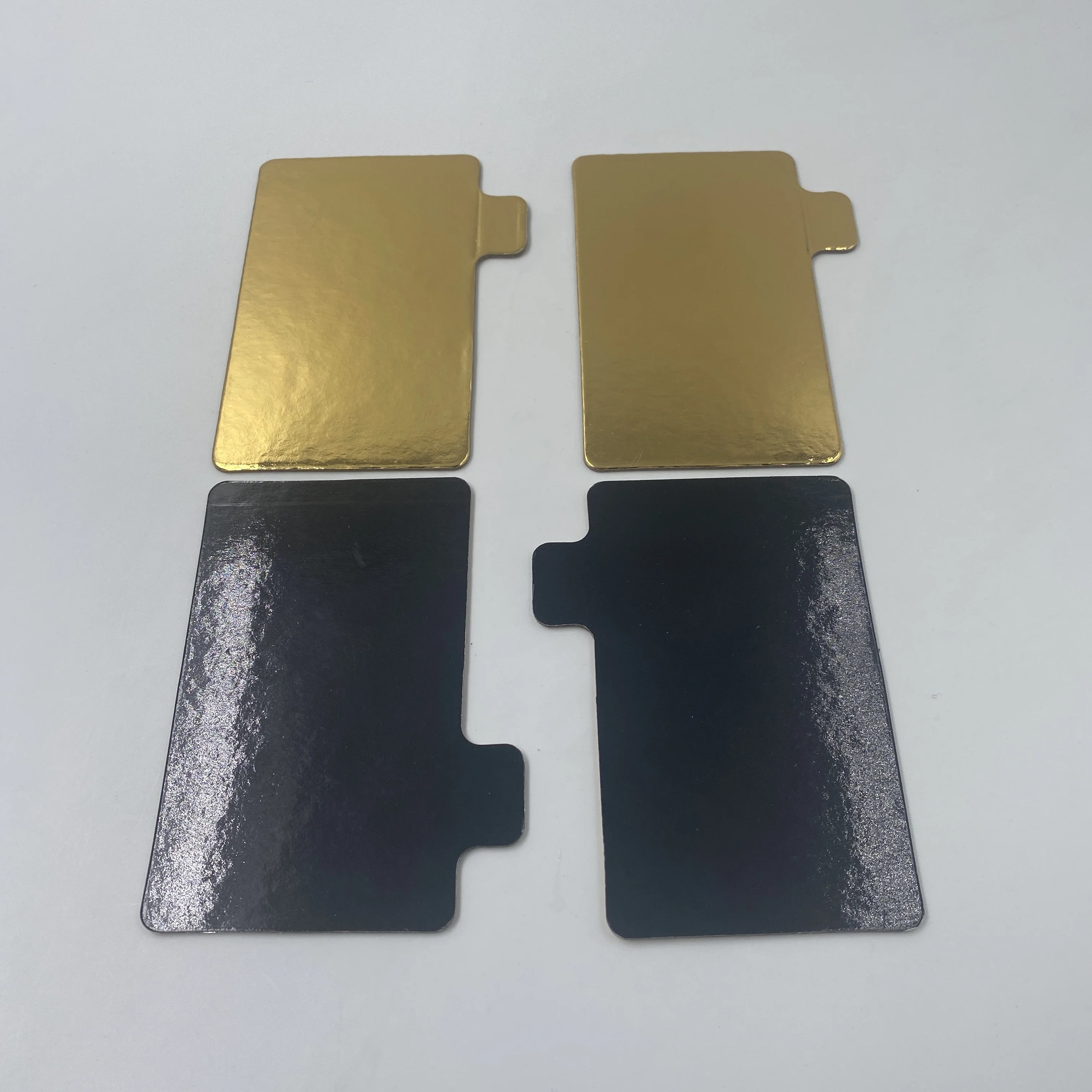 High Quality mini Gold and Black Rectangle Shape Cake Paper Boards for Cake