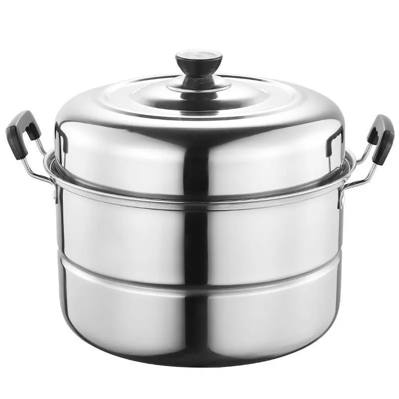2 layer cooking steamer stainless steel food steamer steamer pot with lid
