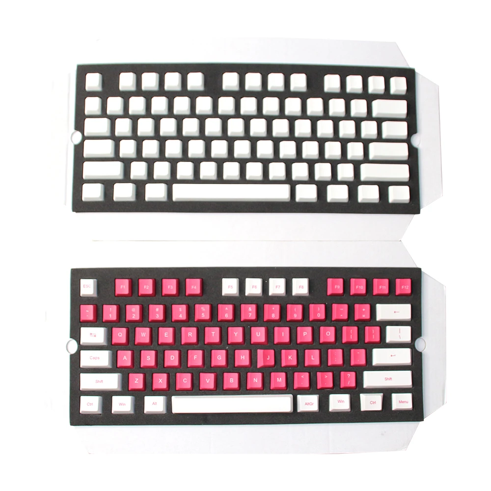 Subbank Sublimation Blanks Keycap Custom Printing Logo PBT Dye Keycaps Mechanical Keyboard Sublimation Keycaps104pcs