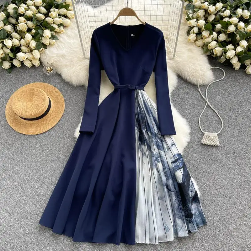 Fashion Clothing Korean Summer Chiffon Dress Wholesale 2020 Best Selling Elegant Latest Design Women Floral Casual Dresses Print