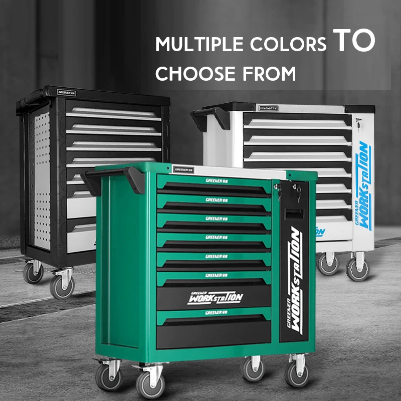 Lvlin Heavy-Duty Multifunctional Auto Repair Toolbox for Car Room Tool Cabinet Storage Quality Vehicle Repair Hardware Cart