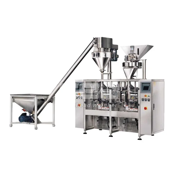 Automatic coffee powder granular auger conveyor screw feeding filling weighing packaging system