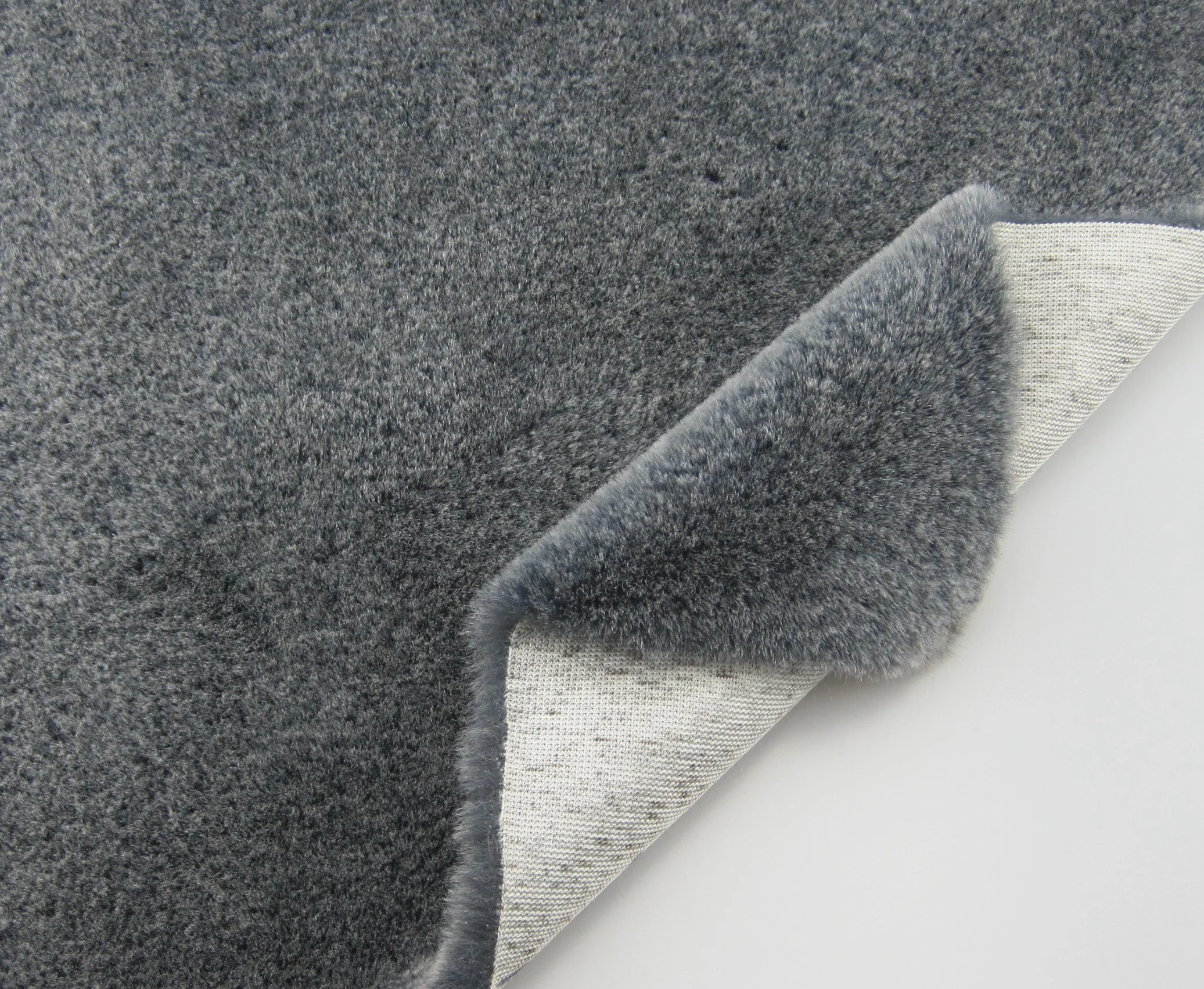  soft hand feel discharge printing rabbit faux fur