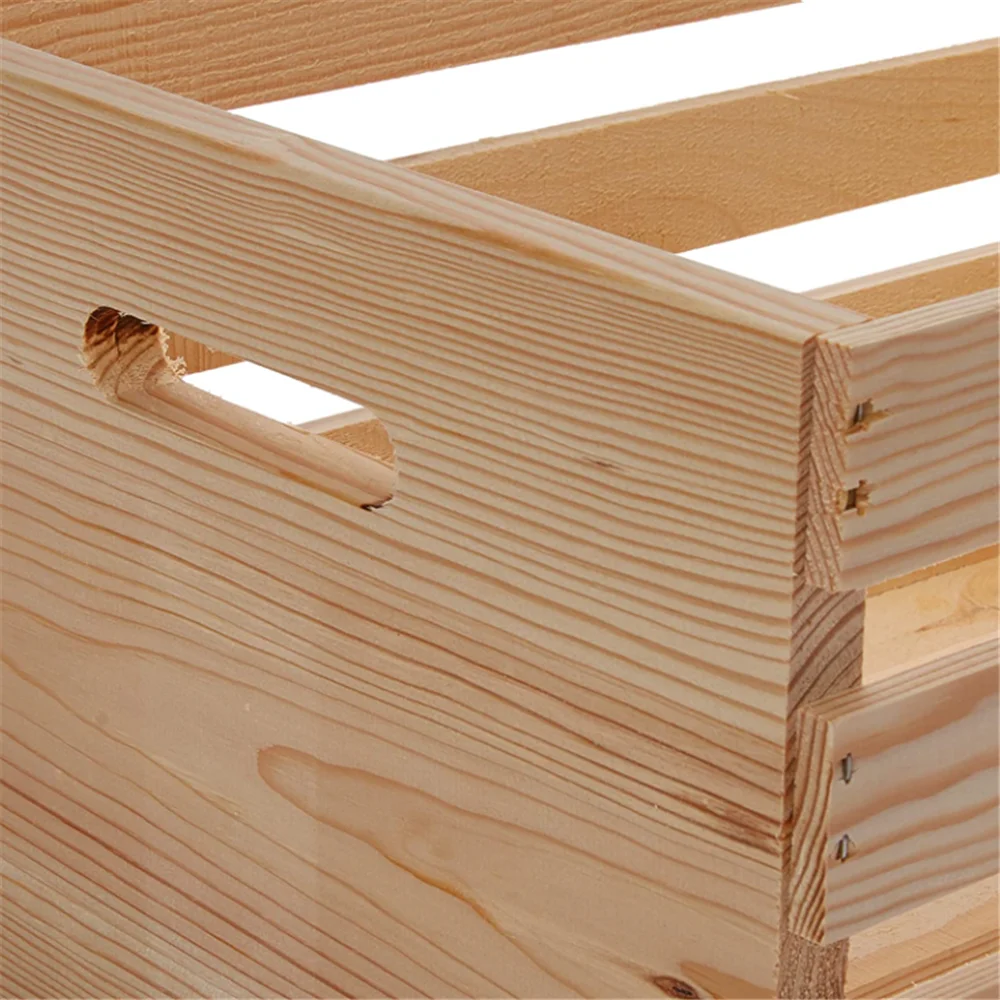 Home Office Storage Vintage Decorative Display Pallet Wood Crate