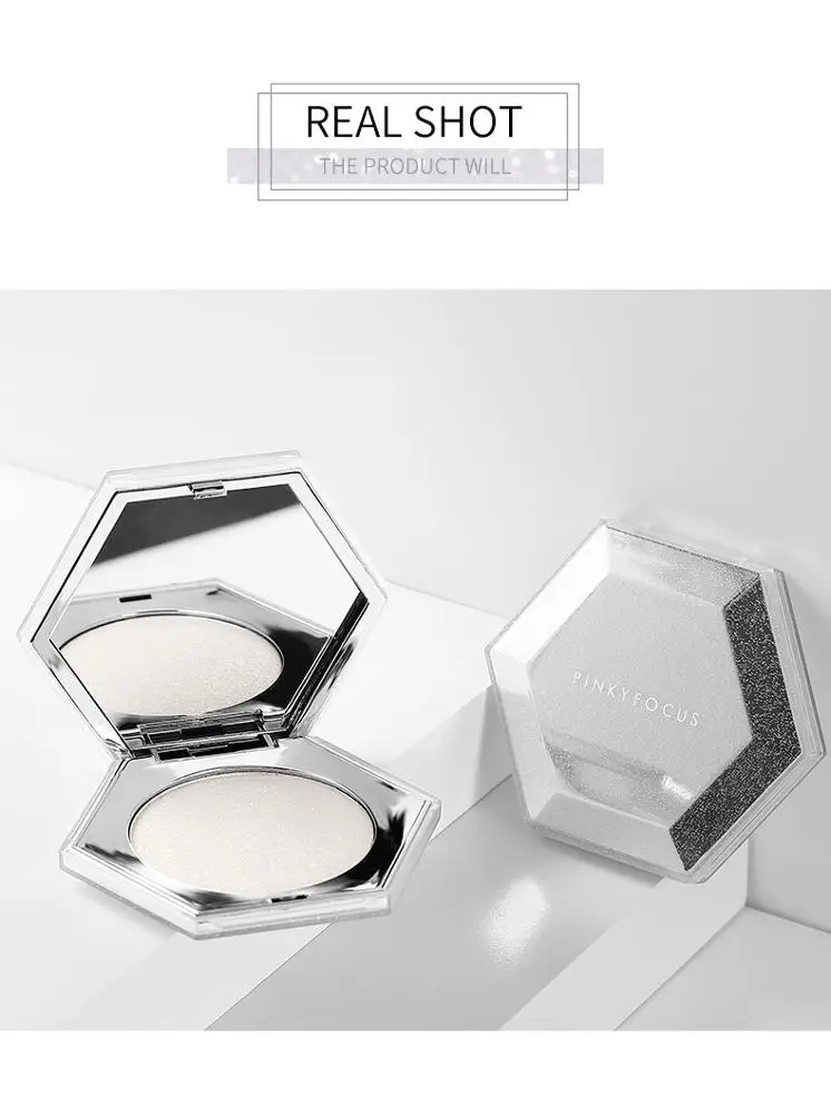 High quality diamond multi-color highlights powder cake for girls