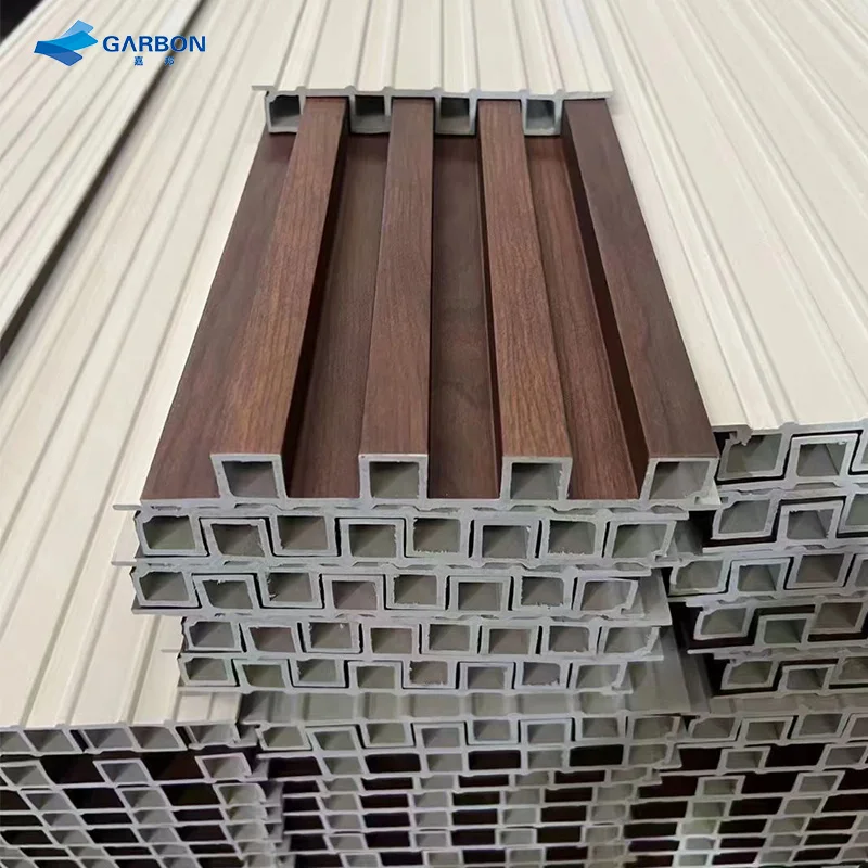 Factory Direct China Manufacturer WPC Bamboo Grille Panel 3D Fluted Wood Wall Panal