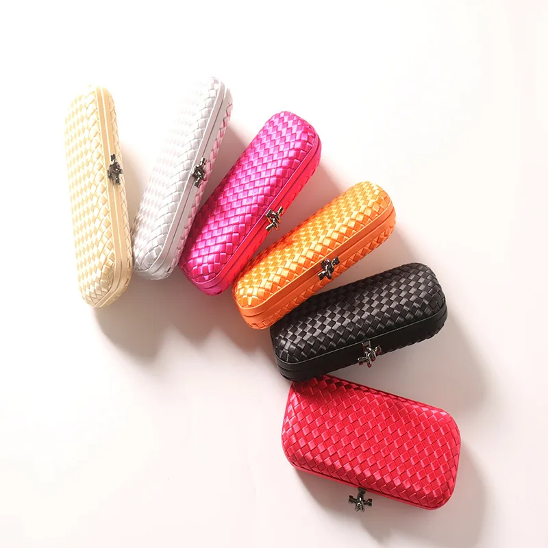 new microfiber woven dinner bag clutch ladies handbag dress evening women bag small