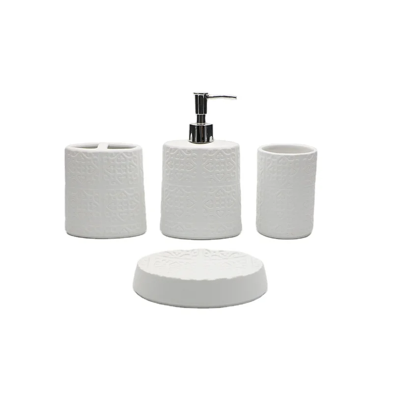 4 шт керамическая Ванна из исинской глины для украшения четыре Набор ванны набор аксессуаров ванной комнаты