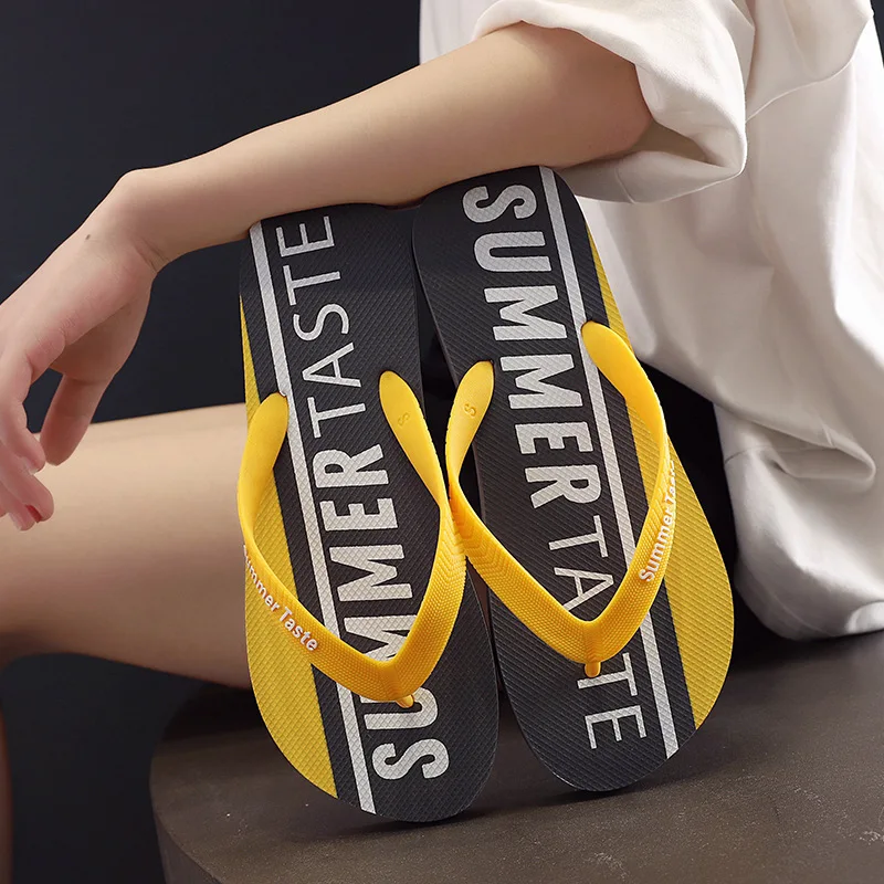 2024New fashion flip flops trendy beach shoes casual outdoor non-slip flip-flops
