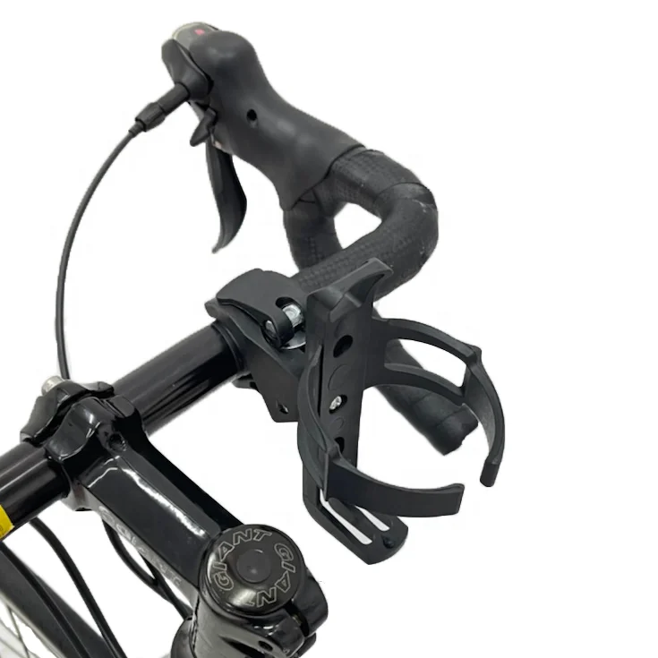 REYGEAK Outdoor Cycling Bike Black Water Bottle Cage Holder Bicycle Accessories Universal 360 Degree Rotating Bike Cup Holder