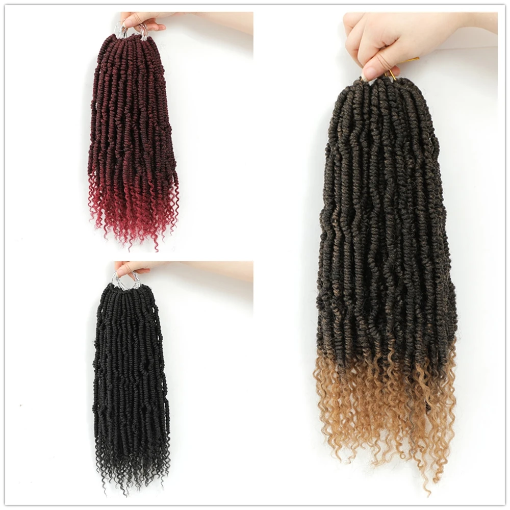 Bomb Twist Hair Spring Passion Twist Crochet Hair Prelooped Dreadlocks Synthetic Braids Hair Extension