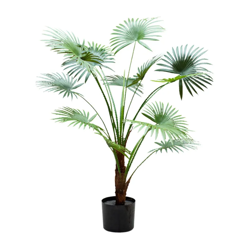 Large simulation plant artificial fan palm leaf tree indoor decorative artificial plants
