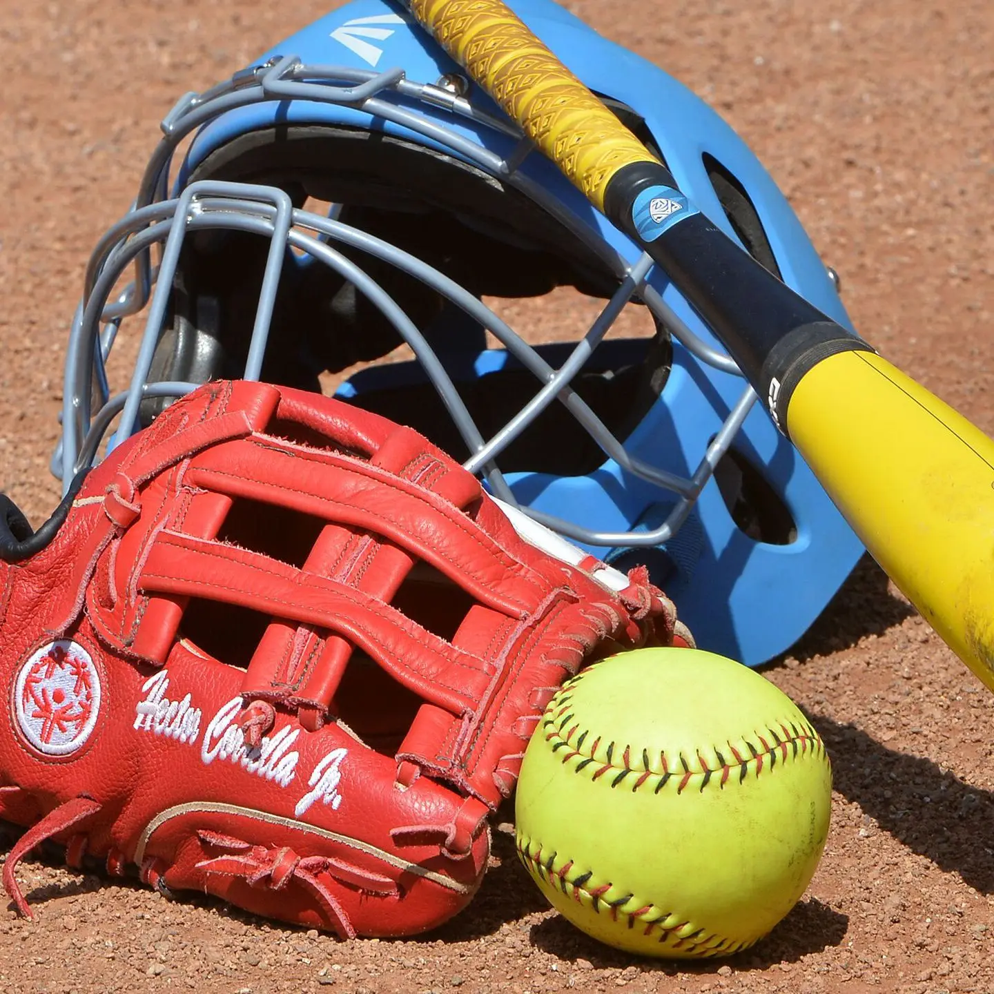 Softball 12inch Optic Yellow Synthetic Leather Cork Core Weston S300 Softball Balls